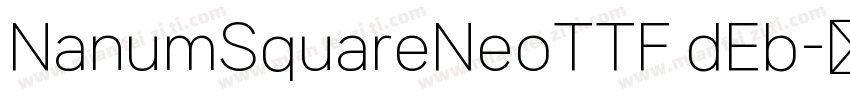 NanumSquareNeoTTF dEb字体转换